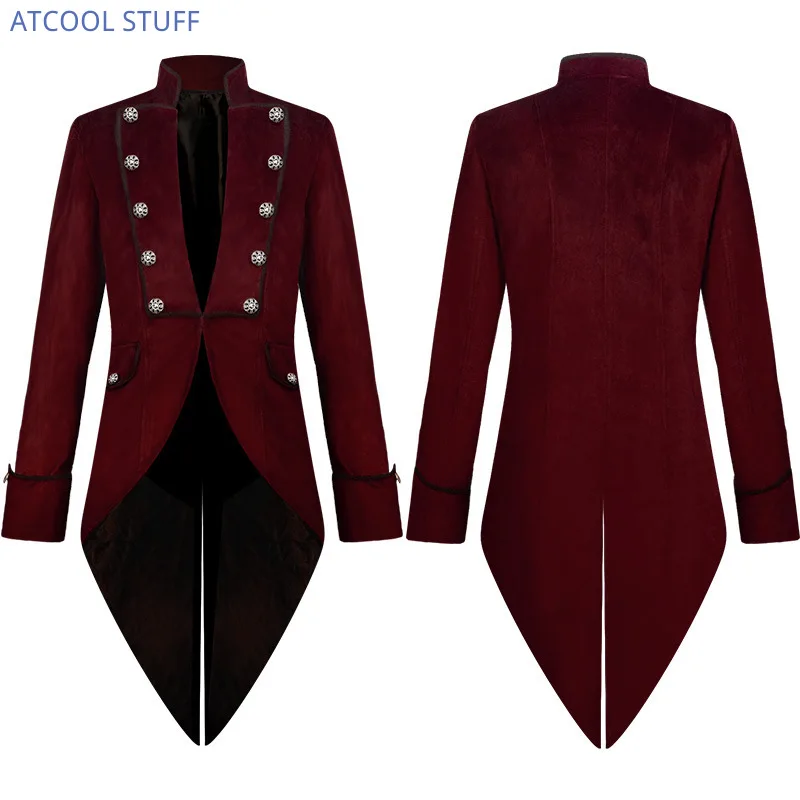 Vintage Women'S Formal Wear - Classic Velet TailCoat Medieval Jacket Long