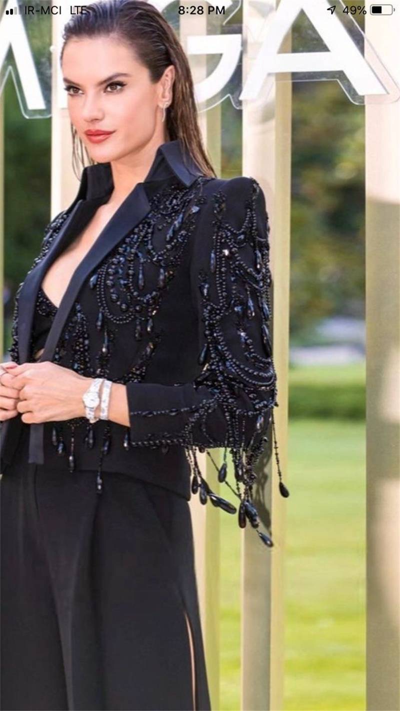 Black Crystals Women Suits Set - Women'S Formal Wear For Wedding review and price