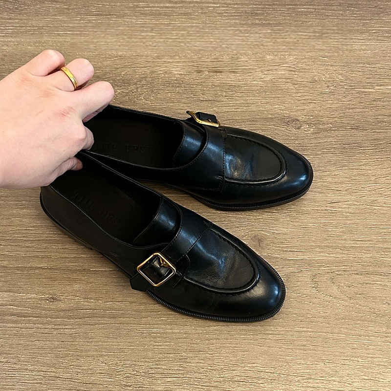 Women's Black Shoes Monk Strap - Vintage Women'S Formal Wear review and price