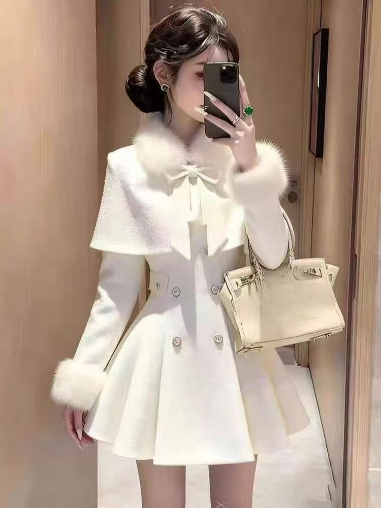 French Elegant Vintage Woolen  - Vintage Women'S Formal Wear review and price