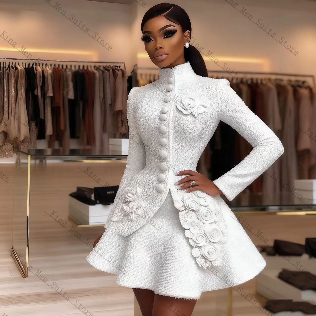 Luxury White Women Suit Set 2  - Women'S Formal Wear For A Wedding review and price