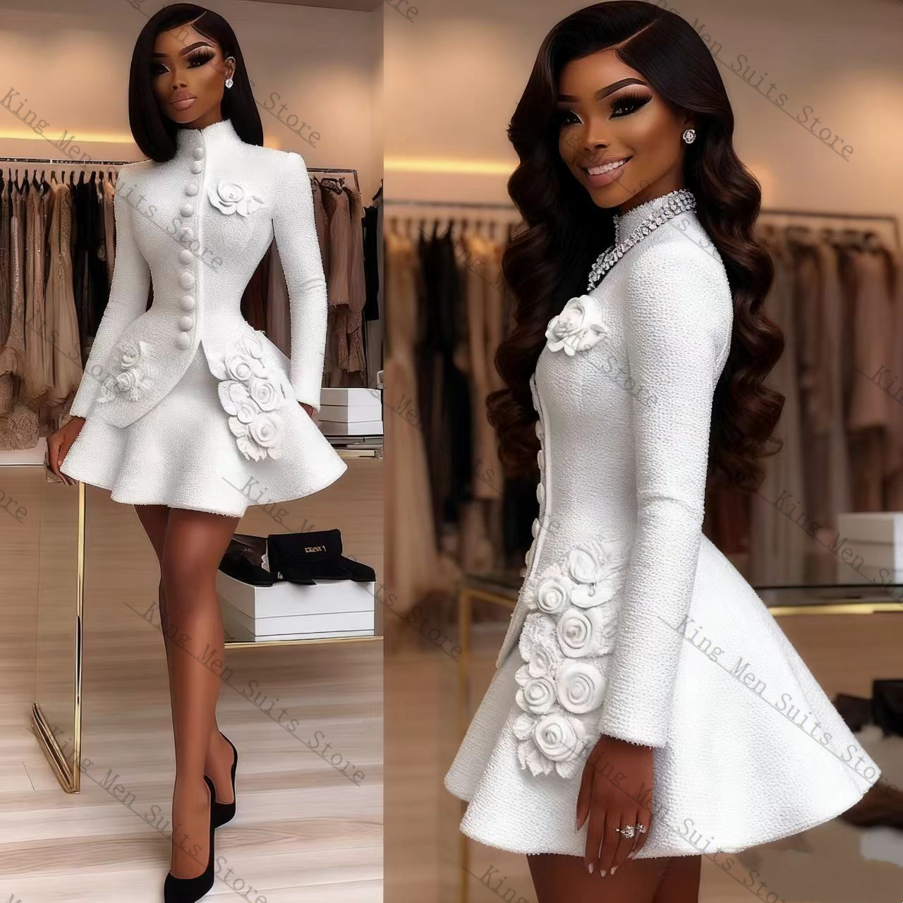 Luxury White Women Suit Set 2  - Women'S Formal Wear For A Wedding review and price