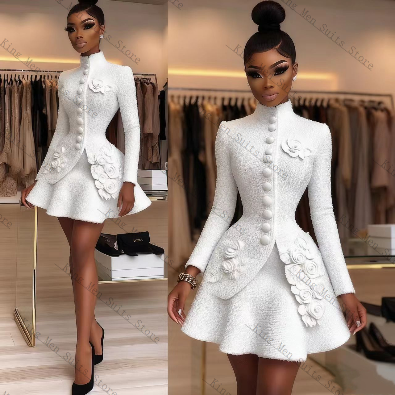Luxury White Women Suit Set 2  - Women'S Formal Wear For A Wedding review and price