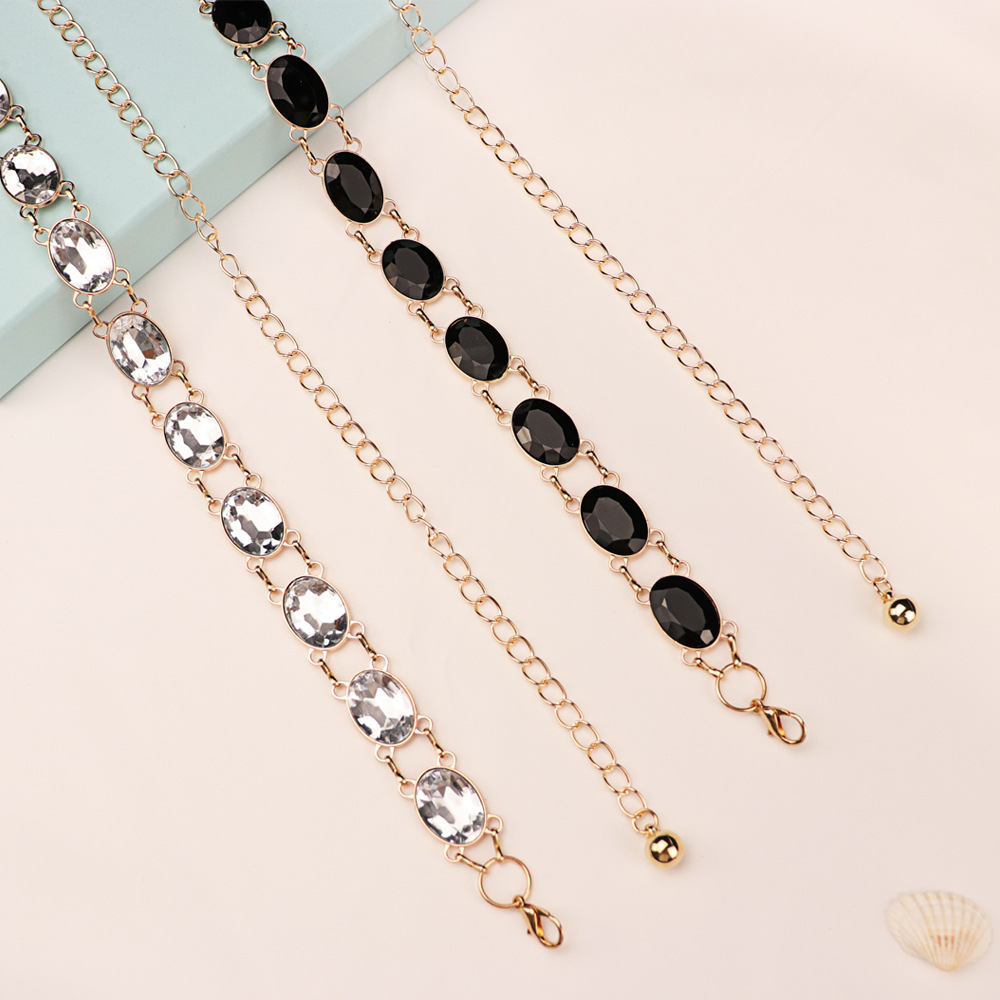 Chic Rhinestone Waist Chain Wo - Women'S Formal Wear Accessories review and price