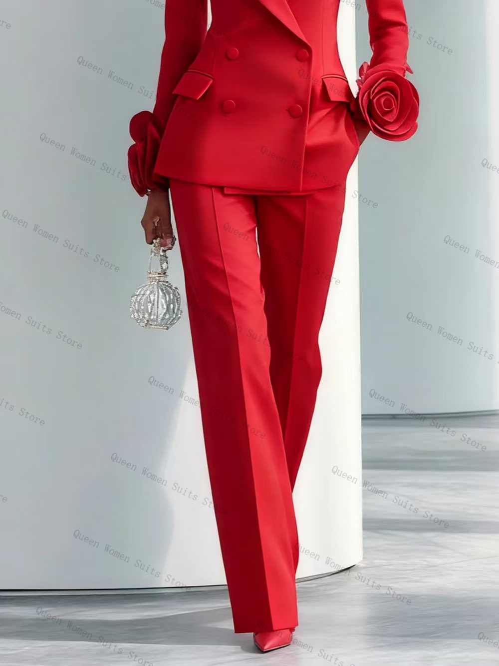 Luxury Red Women Suit Set 2 Pc - Women'S Red Formal Wear review and price