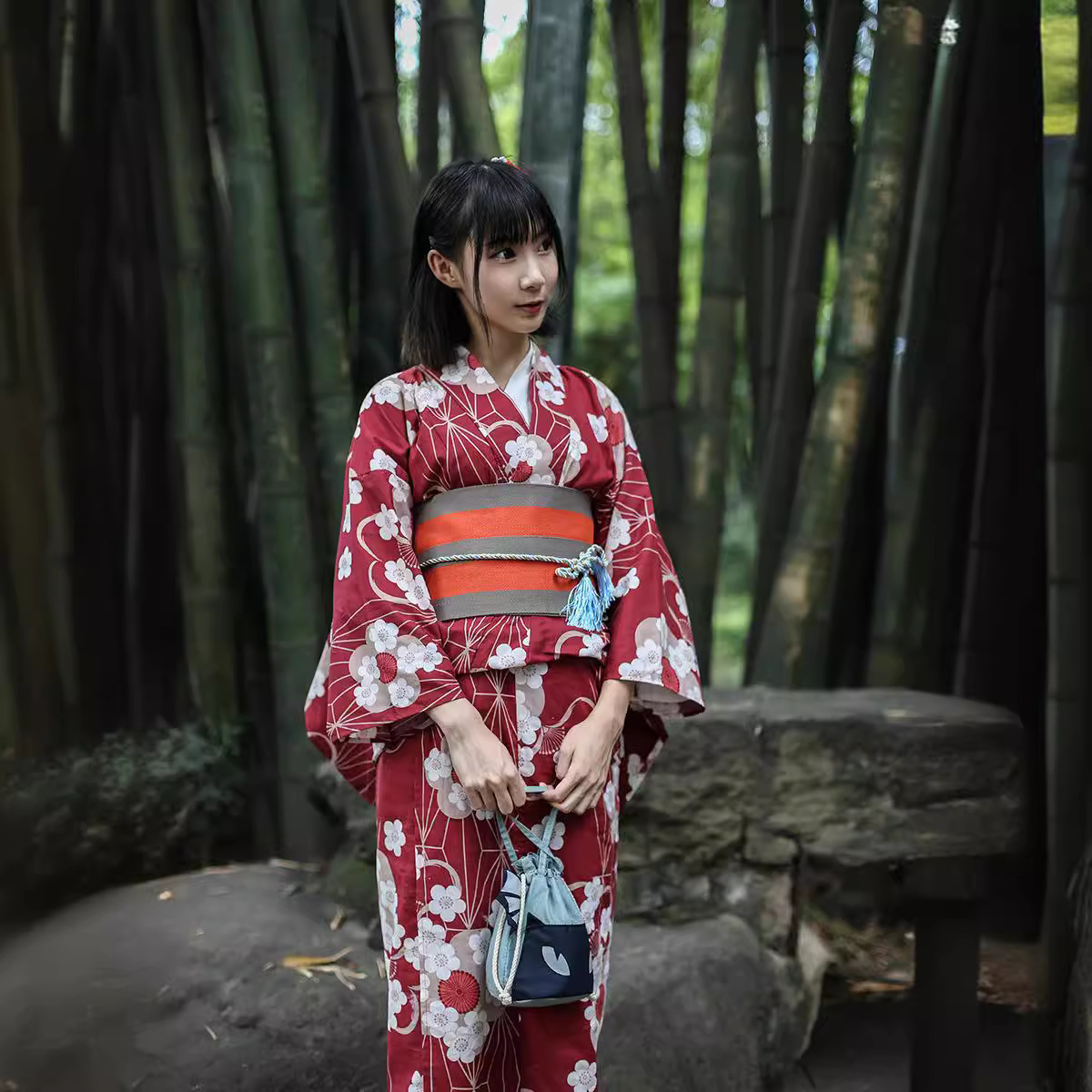 Red Japanese Yukata Kimono Fem - Women'S Red Formal Wear review and price