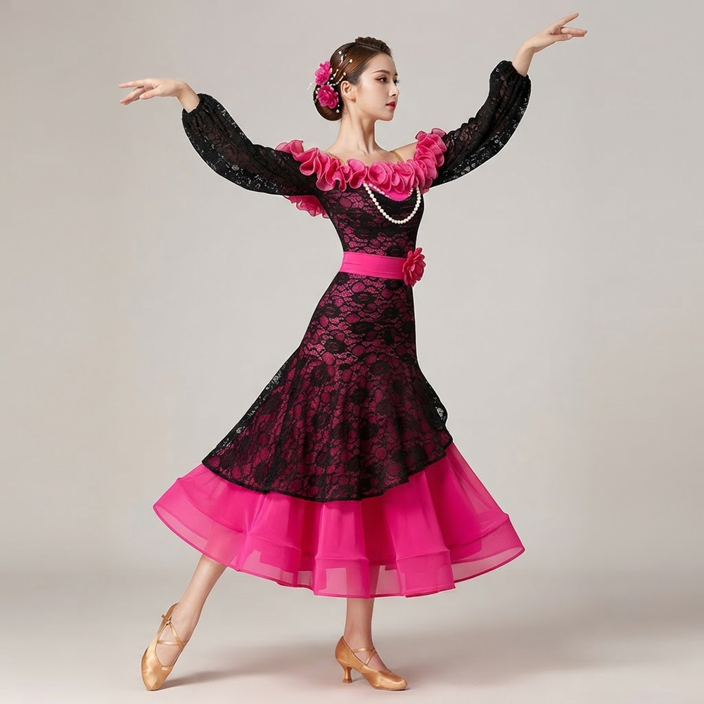 Women's Rose Red Ballroom Danc - Women'S Red Formal Wear review and price