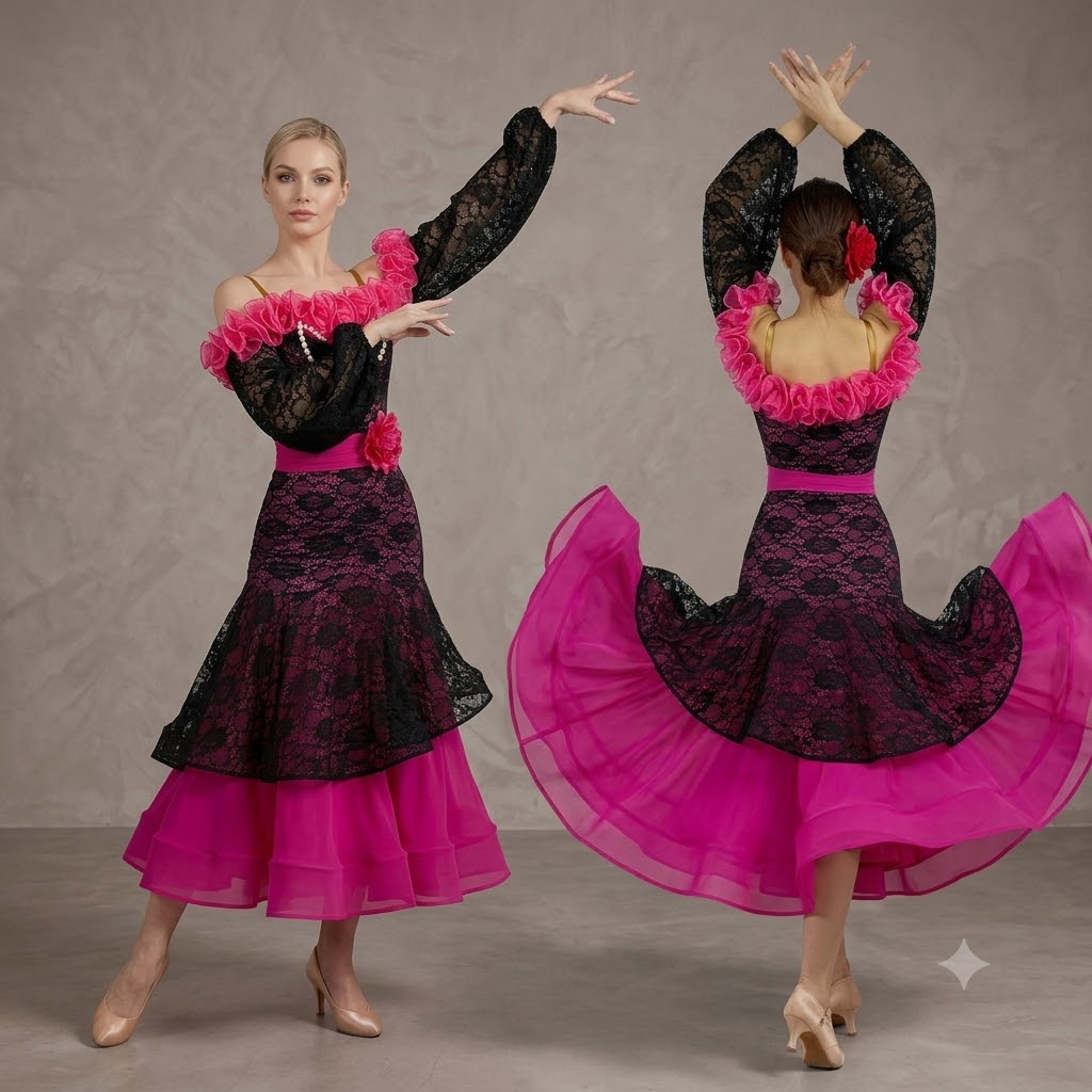 Women's Rose Red Ballroom Danc - Women'S Red Formal Wear review and price