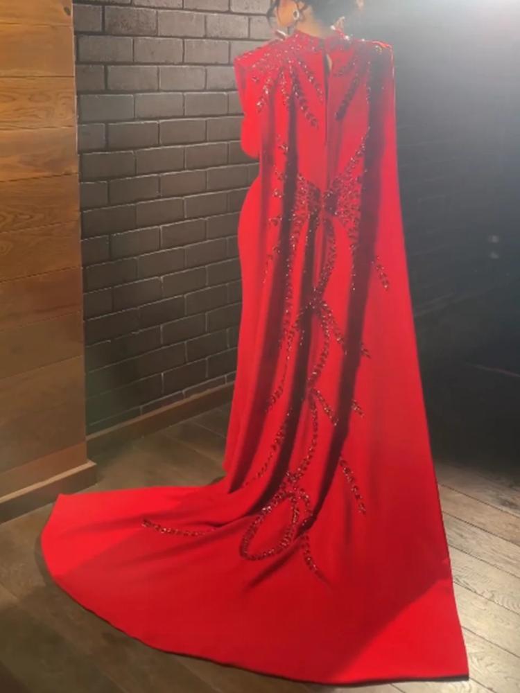 Customized Saudi Arabic Muslim - Women'S Red Formal Wear review and price