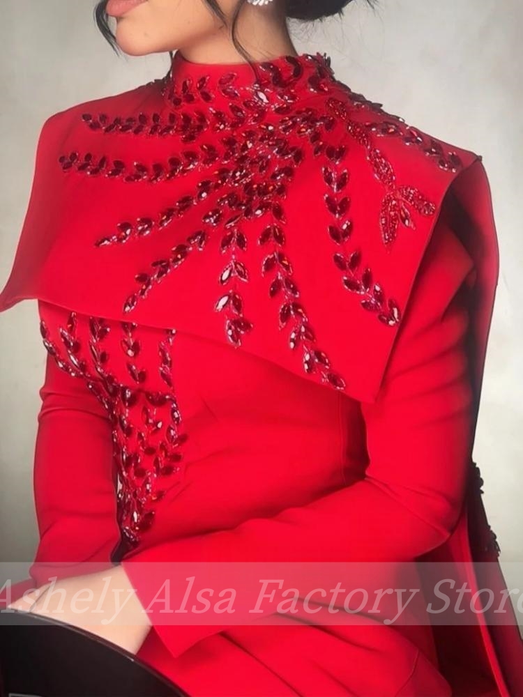 Customized Saudi Arabic Muslim - Women'S Red Formal Wear review and price