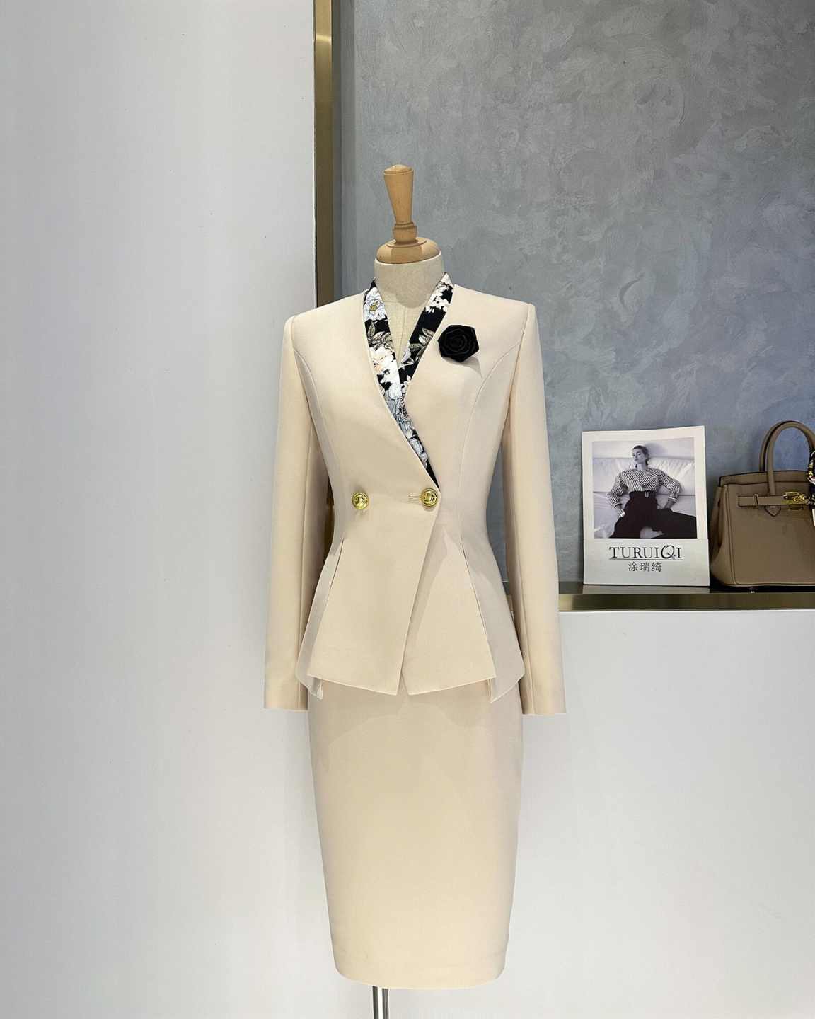 Elegant Peplum Women Suit Set  - Women Formal Wear For Conference review and price
