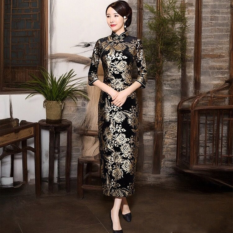 Qipao Woman Autumn Winter Luxu - Women'S Red Formal Wear review and price